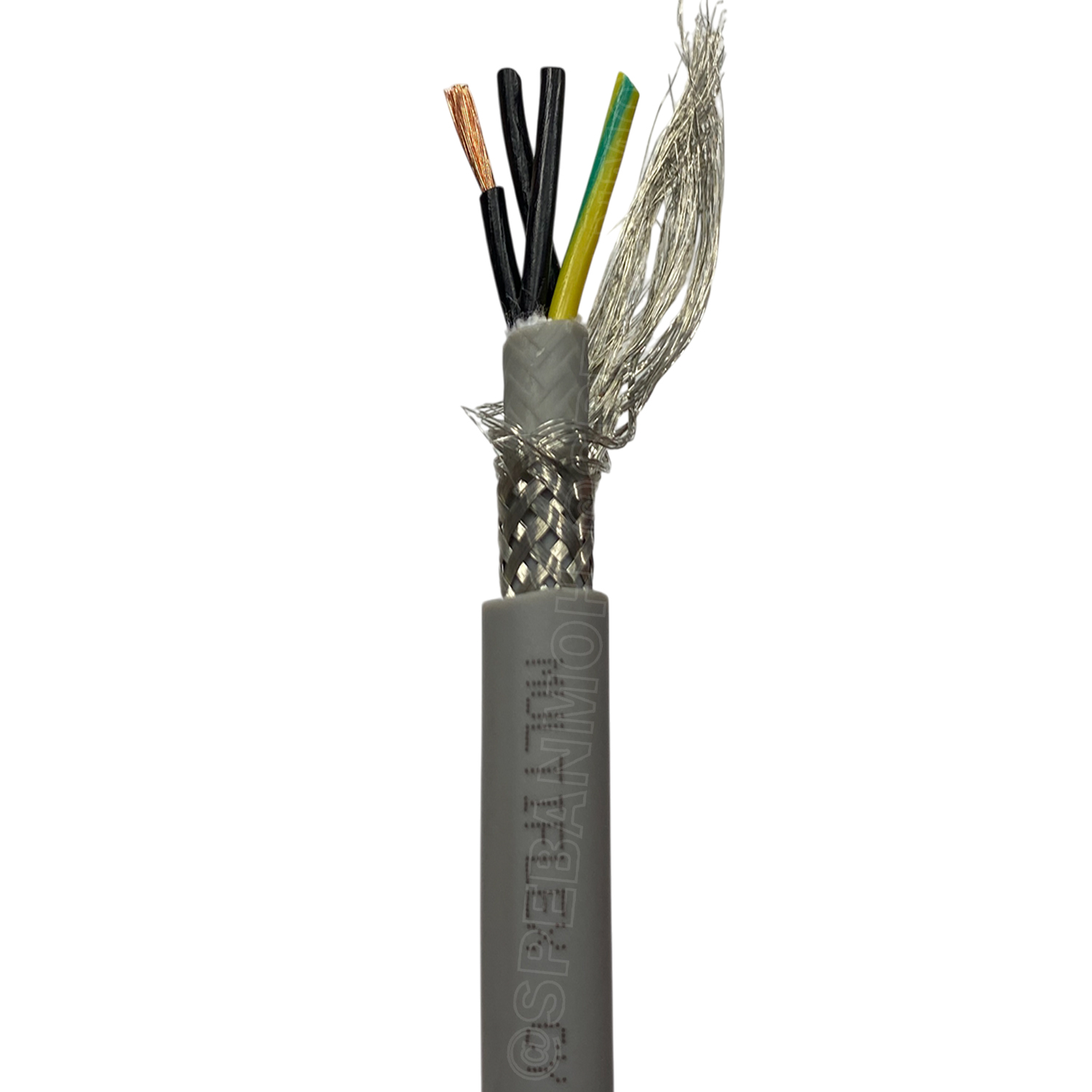 [ 1 เมตร ] สายไฟสำหรับรางกระดูกงู MultiFlex CY รุ่นมีชิลด์ งานเคลื่อนที่ ช้า - ปานกลาง Highly flexible drag chain NYX สายไฟอ่อนตัว Drag chain cables and Movement cables สายรางกระดูกงู สายไฟเคลื่อนที่ Moving Cable สำหรับใช้ในโรงงาน สายเคเบิ้ล แบบอ่อนตัว