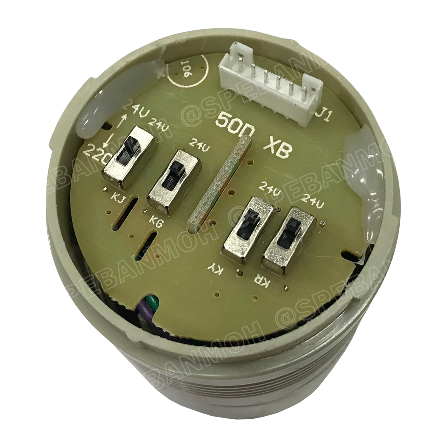 [ 1 ชิ้น ] ZT-50-WJ ฐาน 5เส้น ทาวเวอร์ไลท์ Tower Warining Light LED 24VDC 220VAC ปร้บ กระพริบ ติดค้าง มีเสียง Red Yellow Green Blue สัญญาณเตือนไฟกระพริบ มีเสียง Flashing + Buzzer LTA-205 ZT หลอดไฟ LED เตือนภัย Towe Light แสดงสถานะเครื่องจักร สำหรับโรงงาน