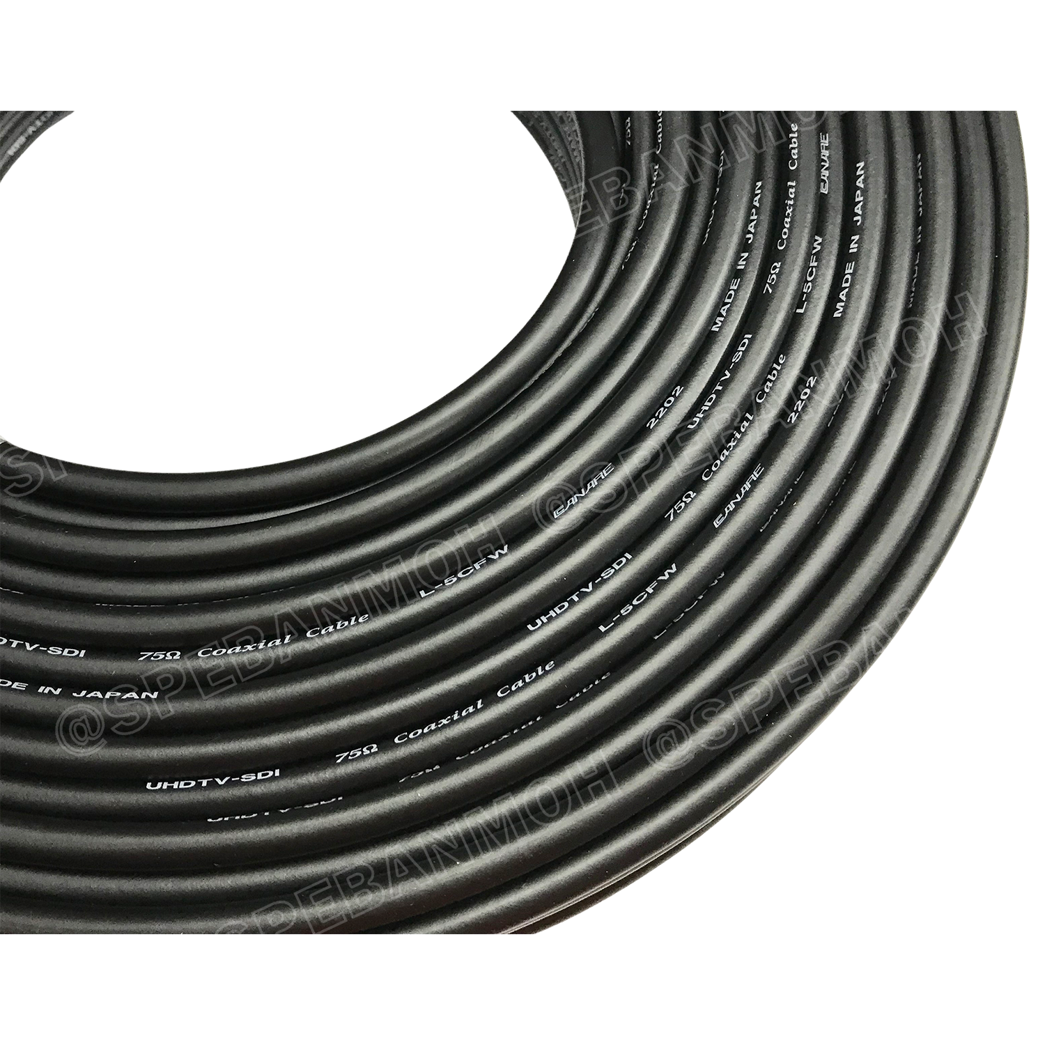 [ 100เมตร ] L-5CFW 75 ohm Mobile Coaxial Cable สายโคแอกเชียล Coaxial Cable By CANARE MADE IN JAPAN สายสัญญาณ 75 Ohm สายสัญญาณวิดีโอ 75 ohm coaxial HD-Serial Digital Video Multi-layer insulation สายสัญญาณคุณภาพ support full-range of video formats