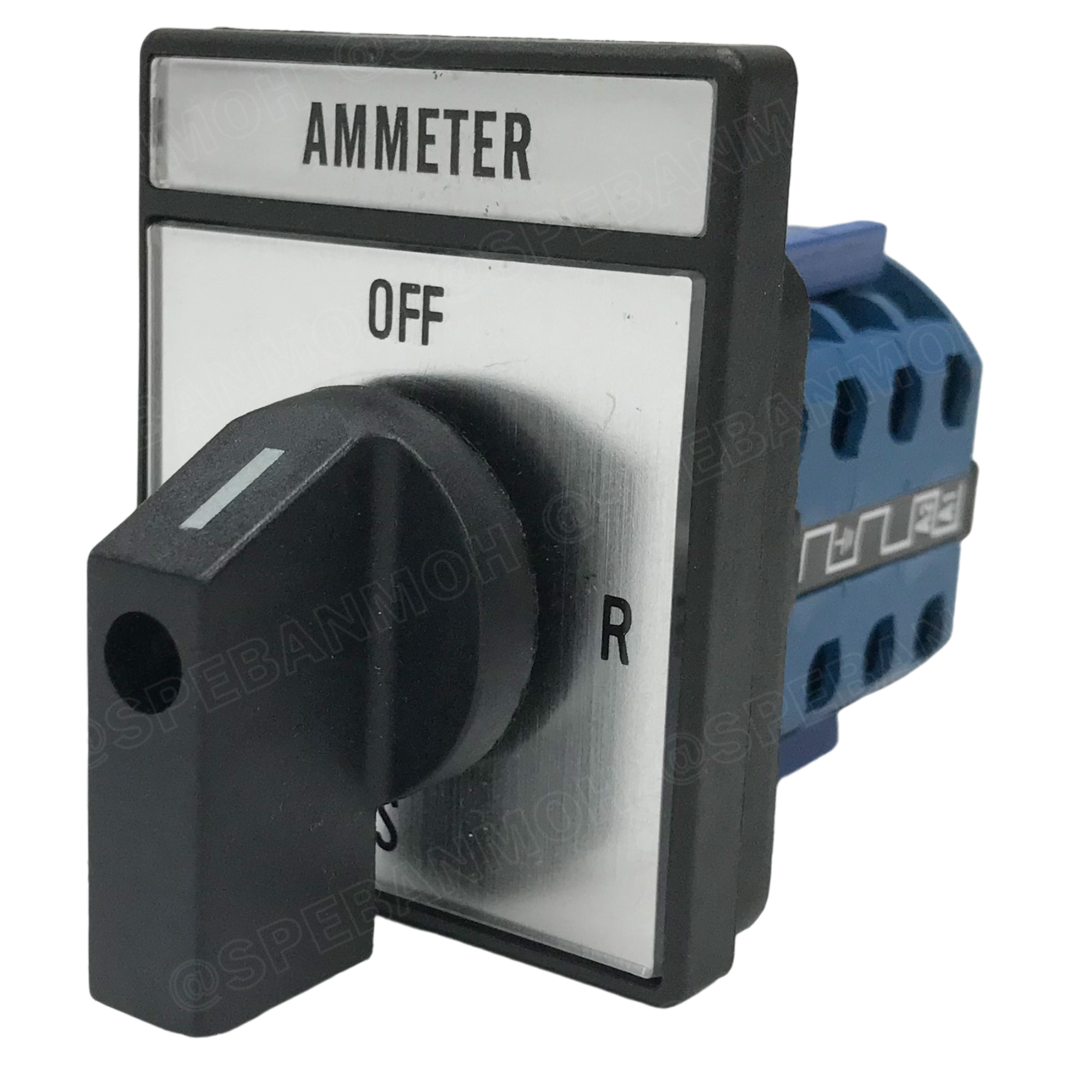 [ 1 ชิ้น ] LW28-20A-A CHANGE OVER SWITCH 3 Position AMP 3P 16A สวิทช์บิด แอมป์ มิเตอร์สวิทช์ Amp Meter Switch 60x48mm 480VAC สวิทช์สลับการทำงาน ซีเลคเตอร์แอมป์ AMP Selector Switch