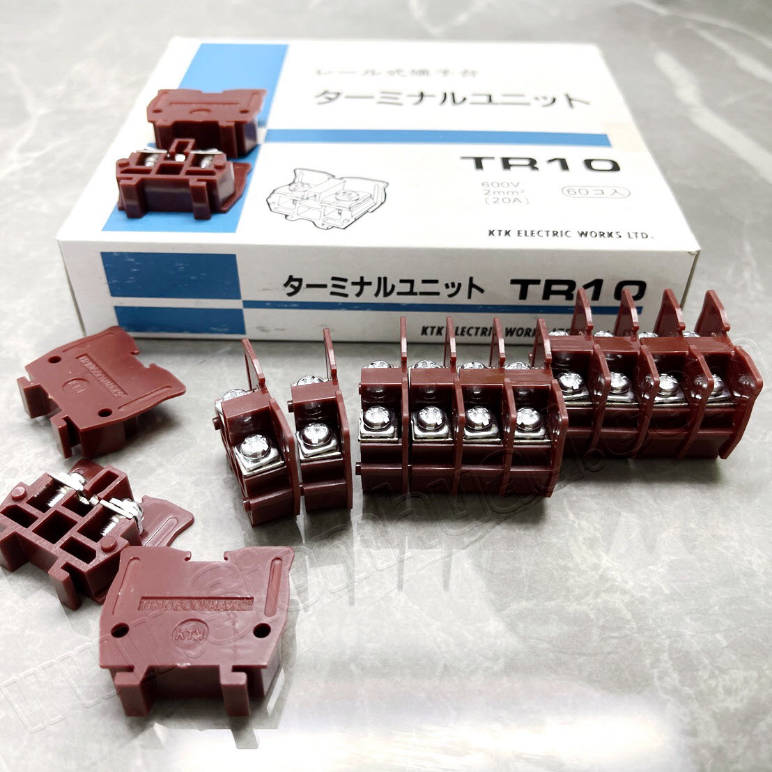 เทอร์มินอลชนิดใช้กับรางปีกนก แผ่นเหล็กกั้นหน้าหลัง (KTK) TR series, TRA series