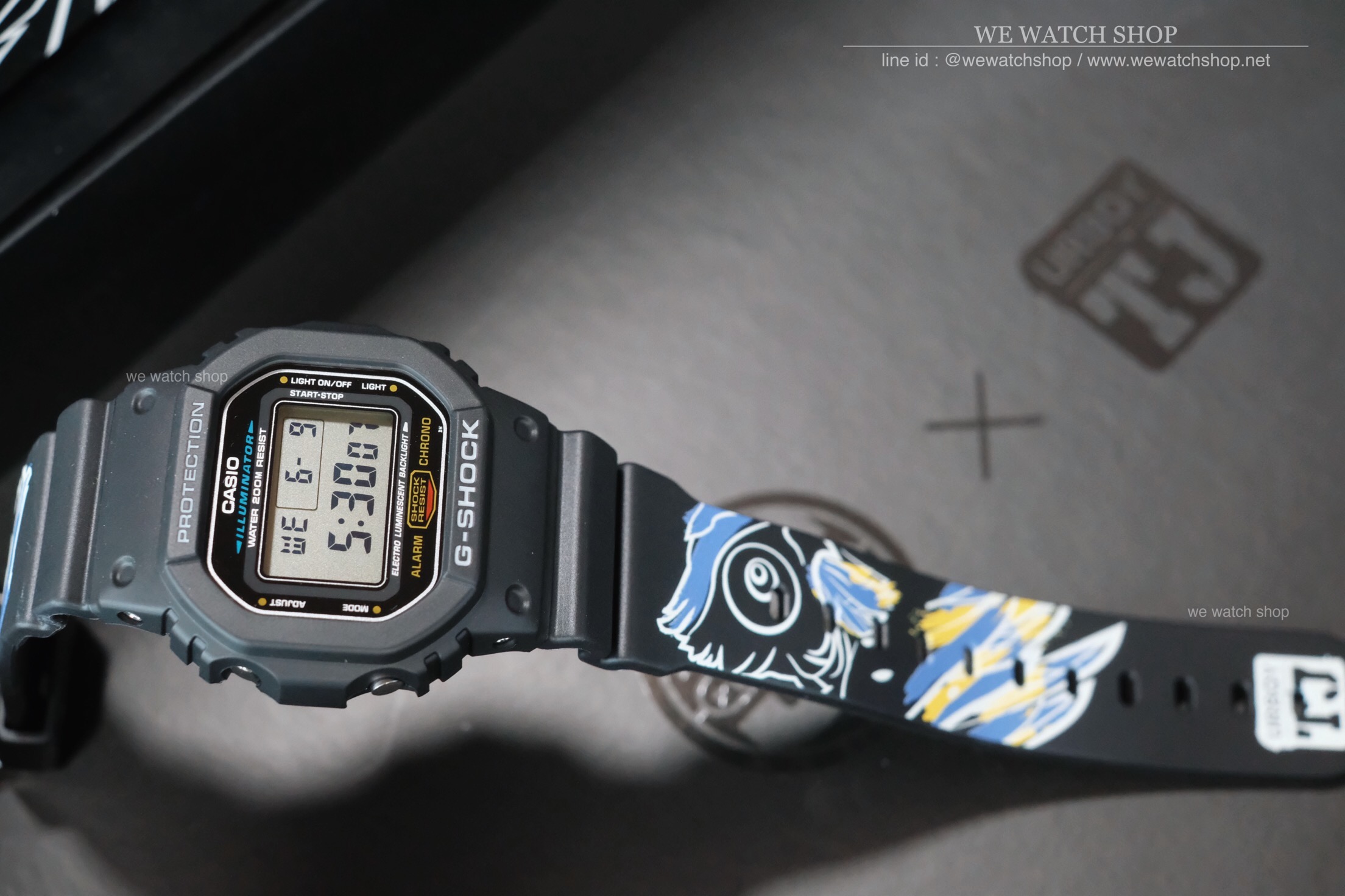 CASIO G-SHOCK x Urboy TJ DW-5600E-1VDF สีดำ Limited edition สินค้าใหม่ ของแท้ รับประกันศูนย์ CMG