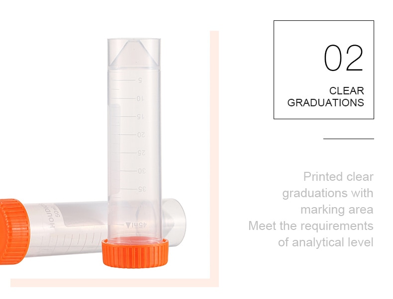 หลอดปั่นเหวี่ยง centrifugeขนาด50มล.แบบสกูล25อันต่อแพ็ค