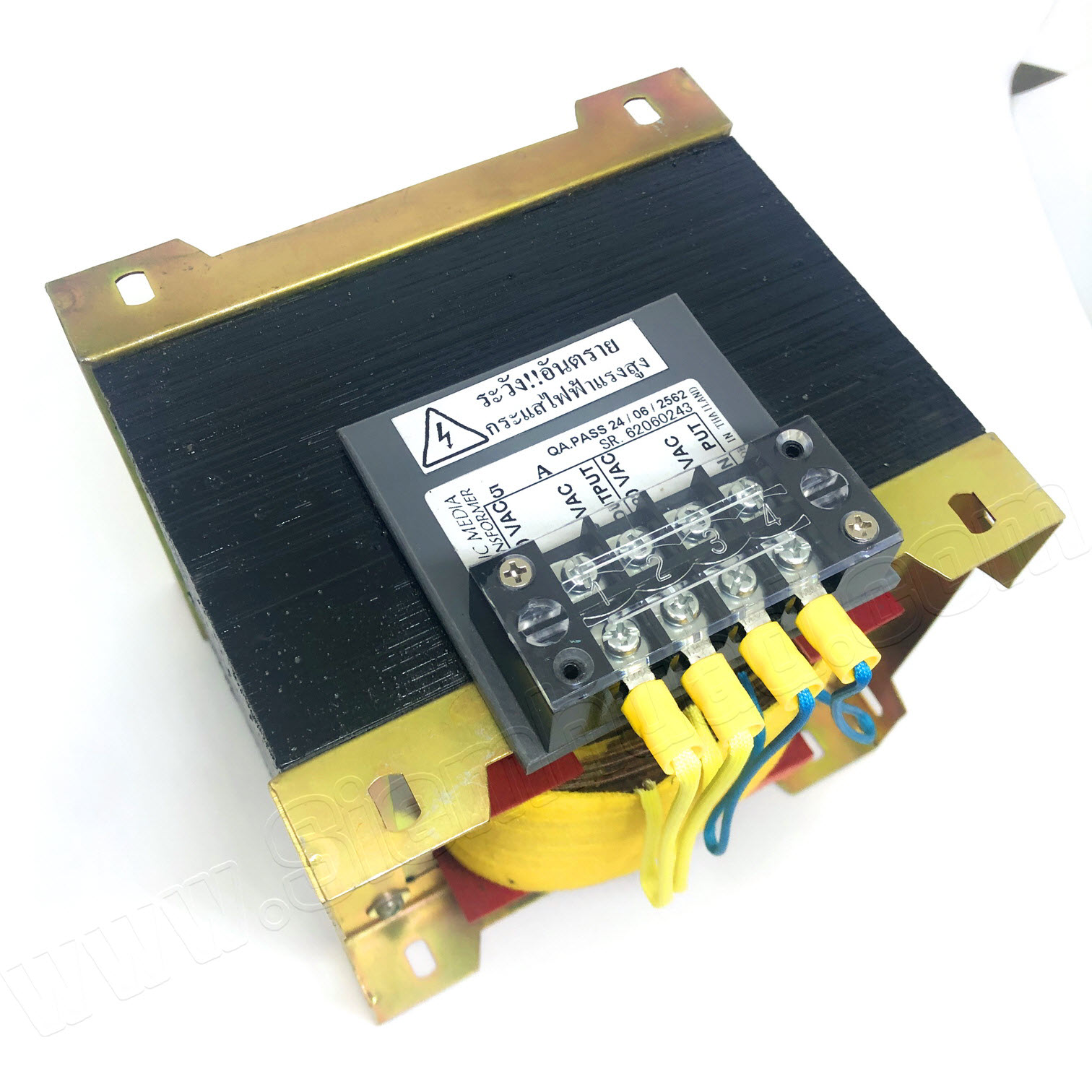 หม้อแปลงไฟฟ้า หม้อแปลงไฟ Electric Transformer Converter INPUT 380VAC OUTPUT 220VAC 5A