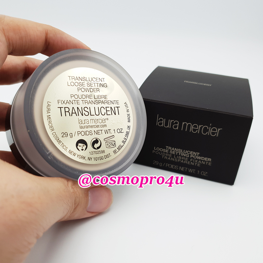 แป้งฝุ่น Laura (ขนาดปกติ 29g) Laura Translucent Loose Setting Powder มีกล่อง ฉลากไทย แป้งฝุ่น ลอร่า สำหรับทุกสีผิว คุมมัน หน้าสว่าง