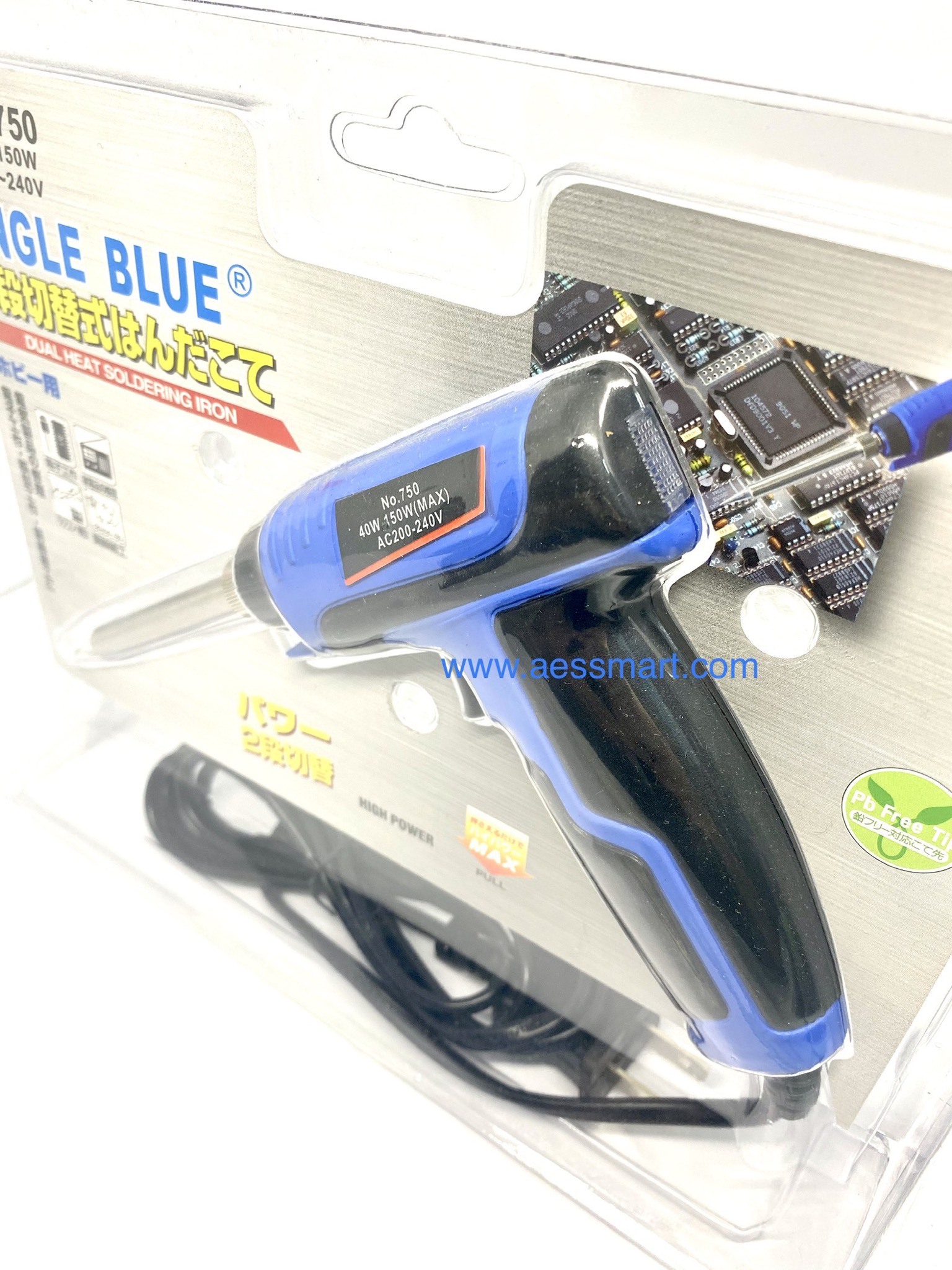 AB750 : หัวแร้งปืน 40W-150W รุ่น 750 (Angle Blue)