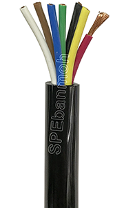 CBS-7C15-L250 (Spiral Cable) สายไฟสปริง 7Cx1.5 Sq.mm.