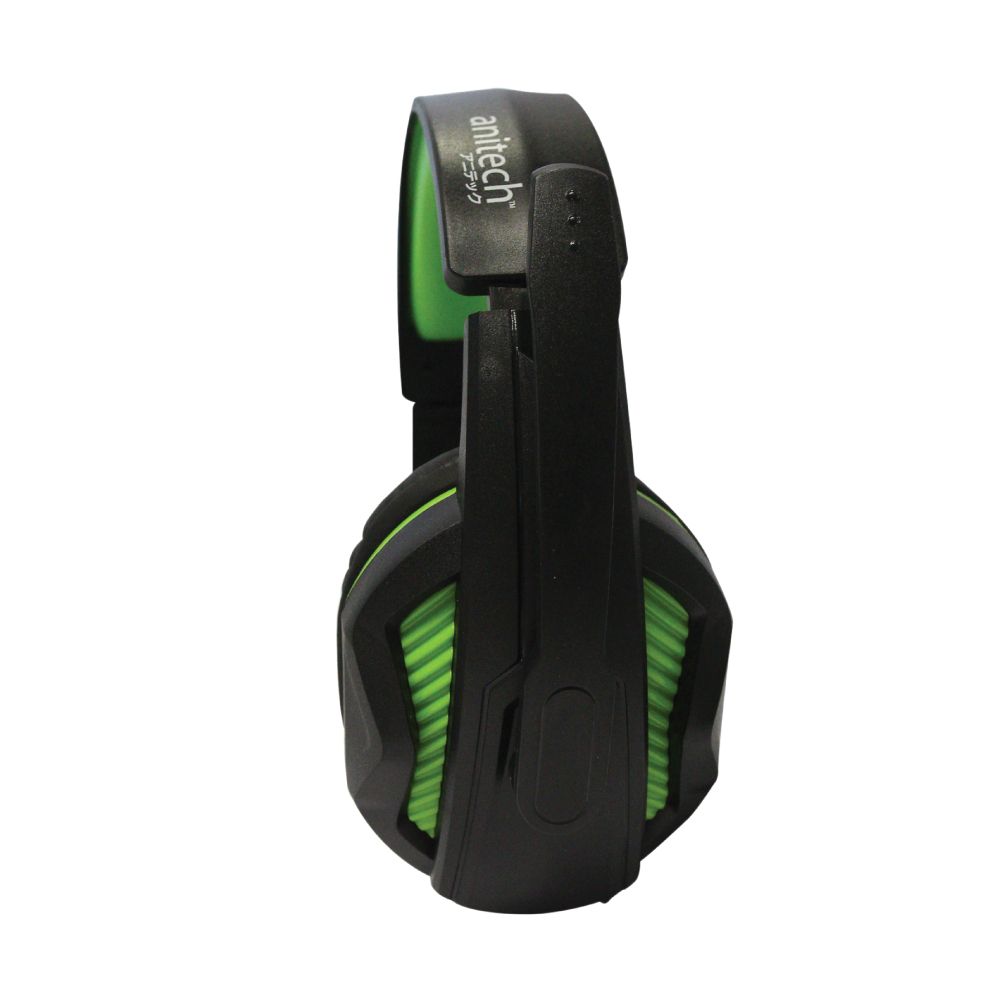 ANITECH Head Phone Strerio and mic (สีดำ/เขียว) รุ่น AK75-GR ประกันศูนย์ไทย