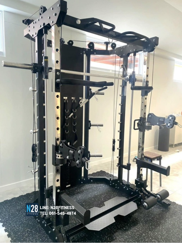 สมิทแมชชีนG15 Smith Machine Iron Smith G15 ม้านั่ง204+แผ่นน้ำหนัก50 kg