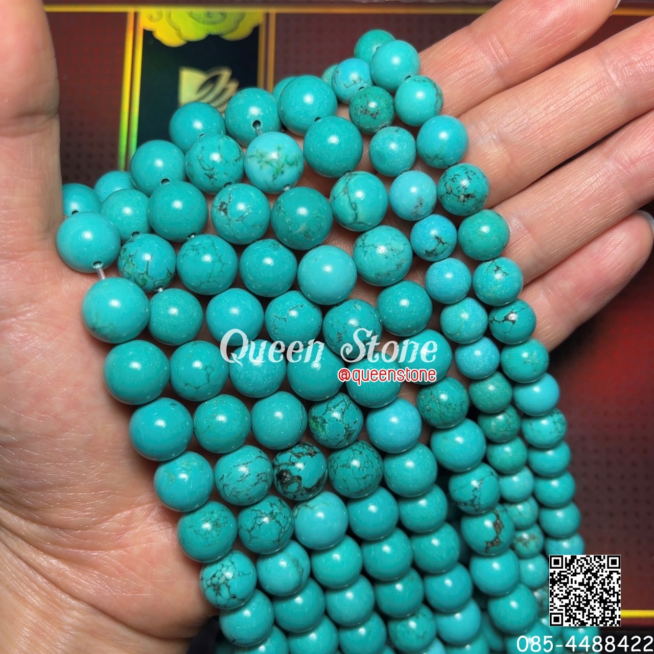 เทอร์ควอยซ์ 8 มิล (High Quallity) *หินแท้*