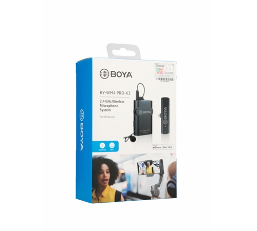 BOYA BY-WM4 PRO-K3 2.4GHz Wireless Microphone System For ios devices รับประกันสินค้า 2 ปี