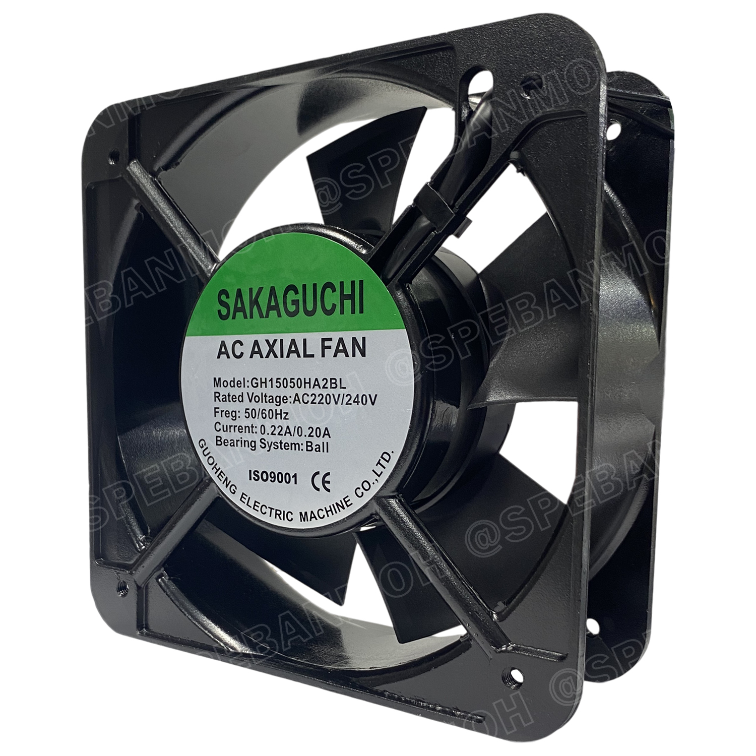 [ 1 ชิ้น ] GH15050HA2BL 220VAC พัดลมระบายอากาศ Axial Fan บอดี้เหล็ก พัดลมระบายอากาศ Axial Fan พัดลมระบายอากาศ Sakaguchi พัดลมระบายอากาศแบบลูกปืน พัดลมสี่เหลี่ยม พัดลมเหลี่ยมดำ พัดลมระบายเครื่อง พัดลมระบายความร้อน พัดลมอุตสาหกรรม พัดลม FAN Fan case compu