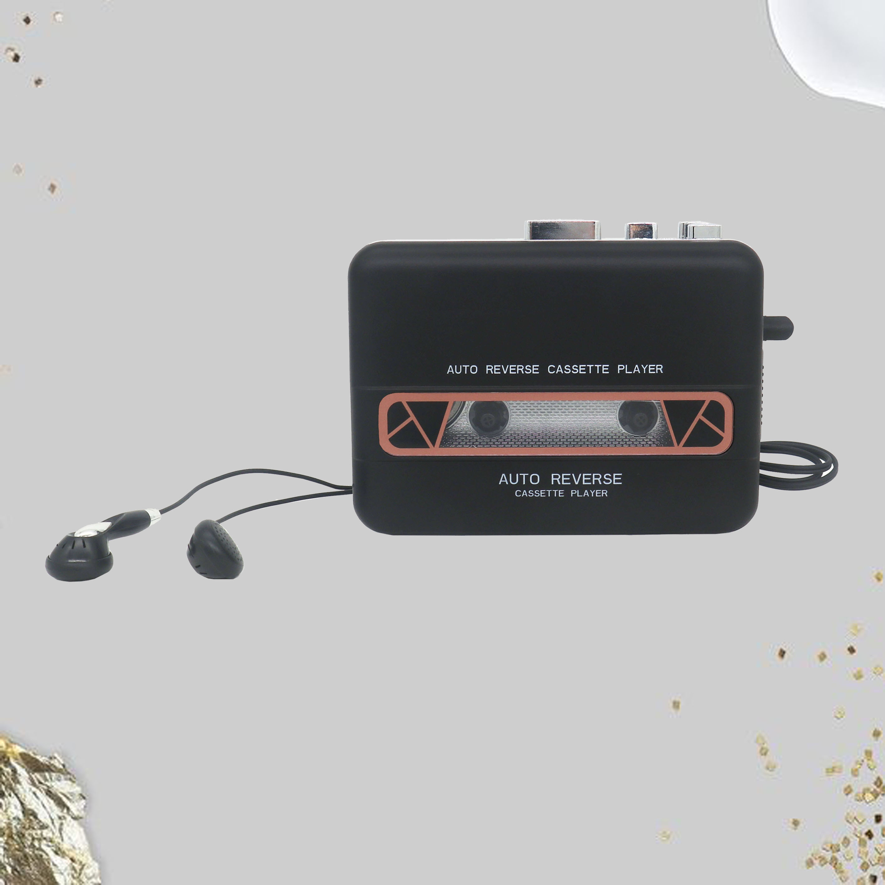 เครื่องเล่นเทปพกพา (ซาวน์อะเบาท์) รุ่น Luxury Walkman สีสวย ดีไซน์หรู ของใหม่มือ1 แถมฟรี!!สายUSB แปลงไฟ ไม่ง้อถ่าน - N82