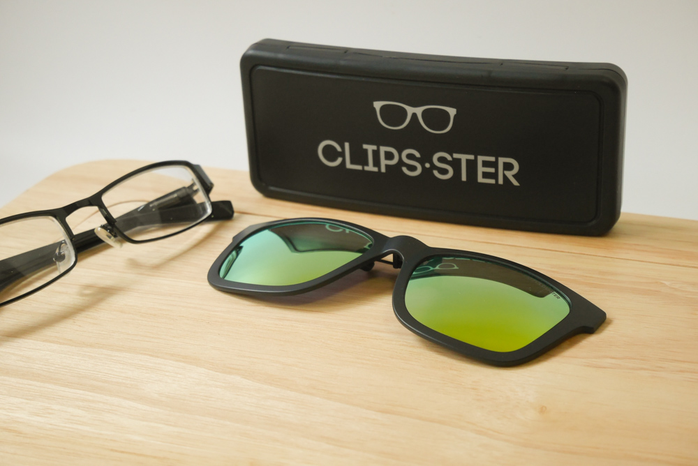 คลิปออนกันแดด Clipsster รุ่น Wayster O Signature Edition กรอบดำเลนส์ปรอทส้ม