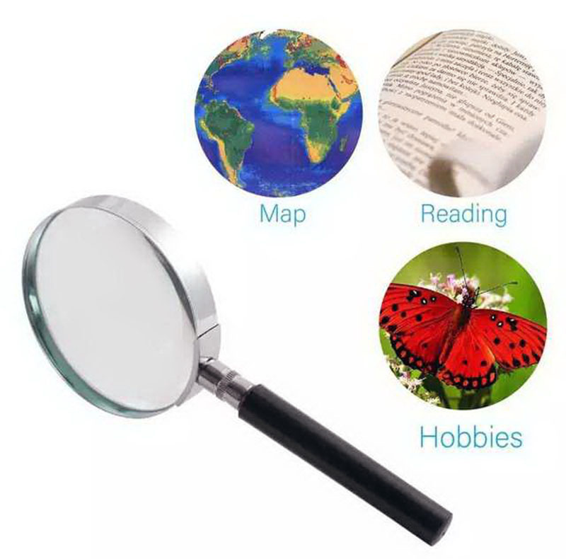 แว่นขยายกรอบโลหะขนาด 4 นิ้ว