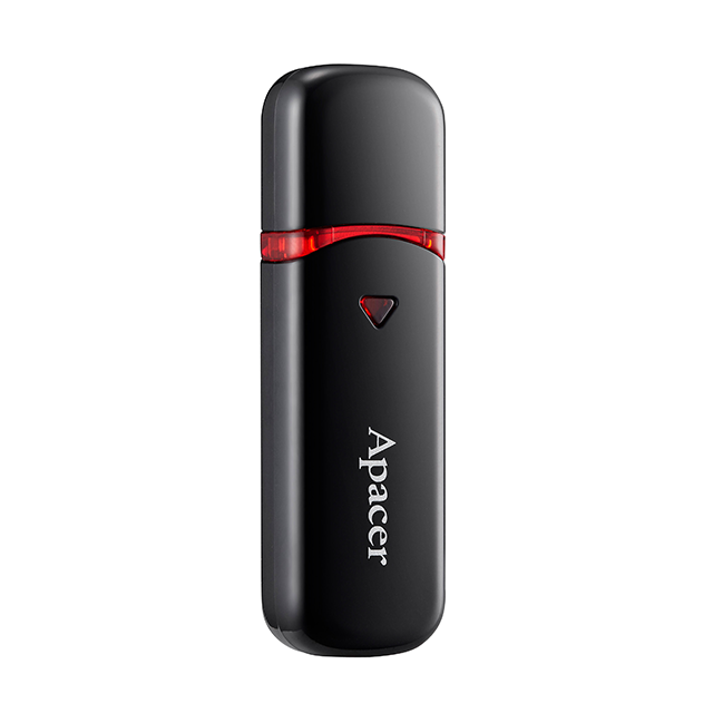 Apacer 16GB AH333 Flash Drive USB 2.0 (Mysterious Black) รับประกัน ศูนย์ไทย 5 ปี