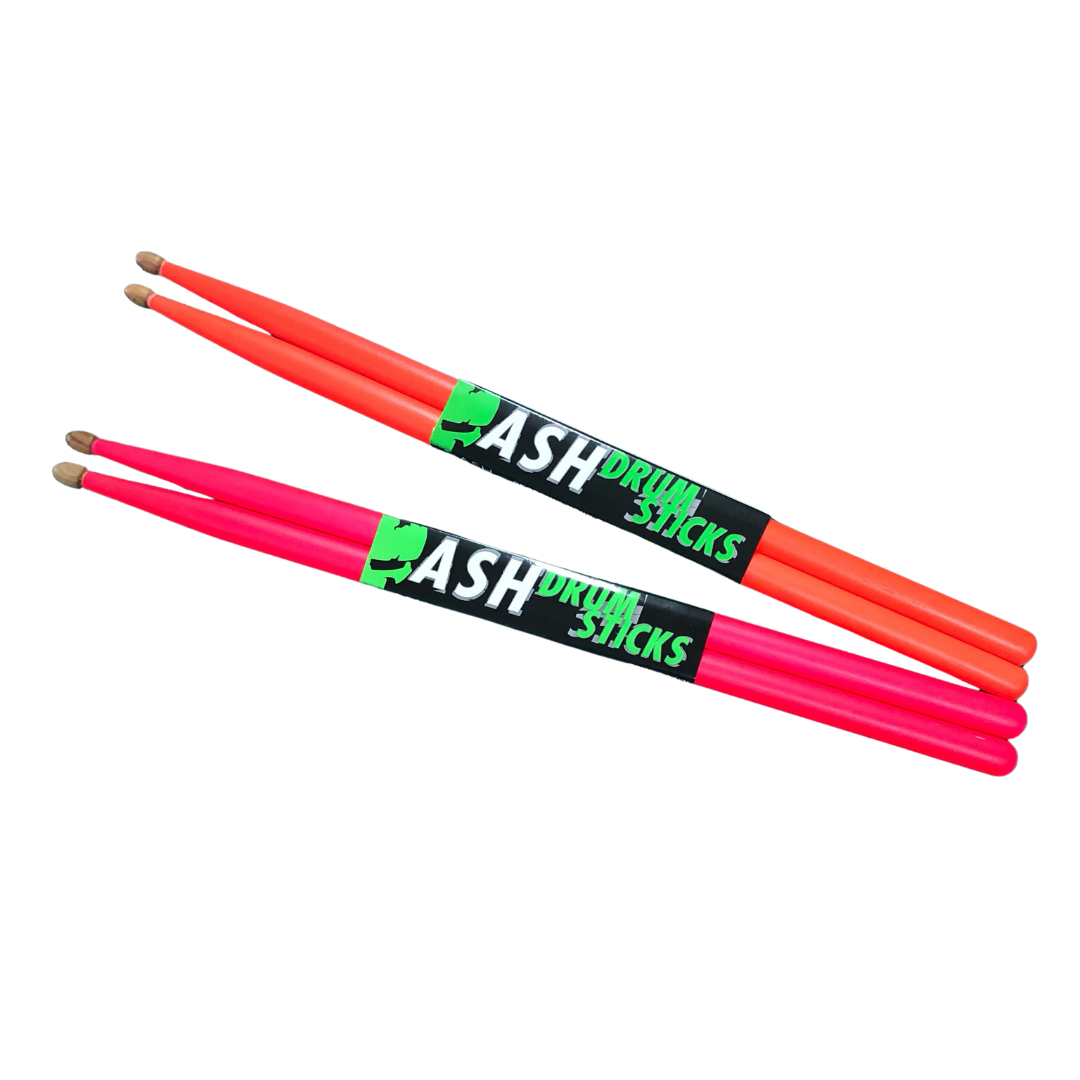 ไม้กลอง ASH ชนิดไม้ Hickory สีสะท้อนแสง ขนาด 5A/5B