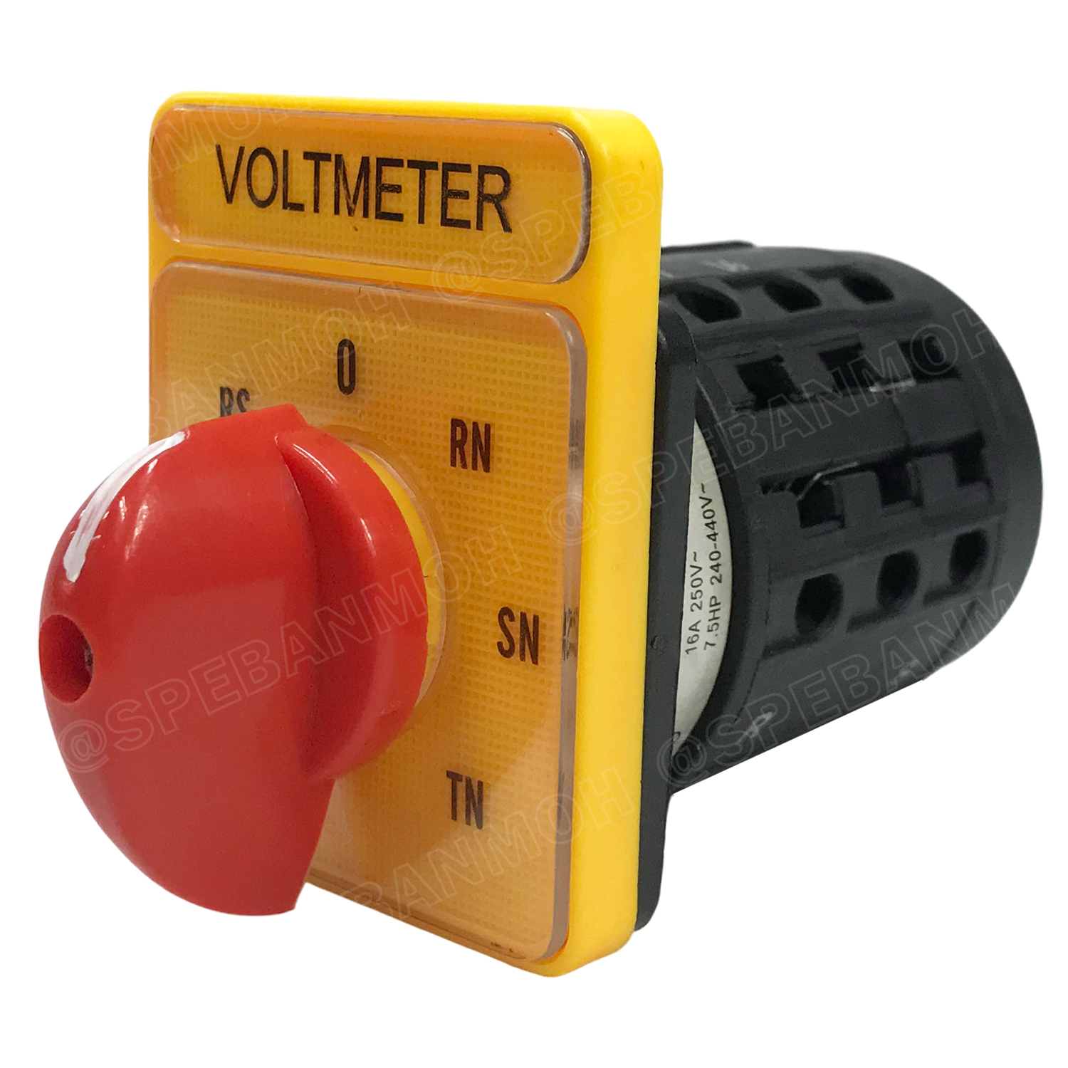 [ 1 ชิ้น ] G16-20A-V CHANGE OVER SWITCH 5 Position VOLT สวิทช์บิด โวลต์ มิเตอร์สวิทช์ Volt Meter Switch สวิทช์สลับการทำงาน ซีเลคเตอร์โวลท์ VOLT Selector Switch