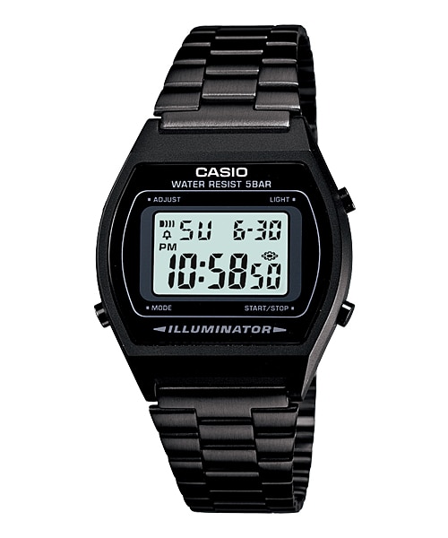CASIO Standard รุ่น B640WB-1ADF สีดำ สายเหล็ก สินค้าของเเท้ รับประกันศูนย์ CMG