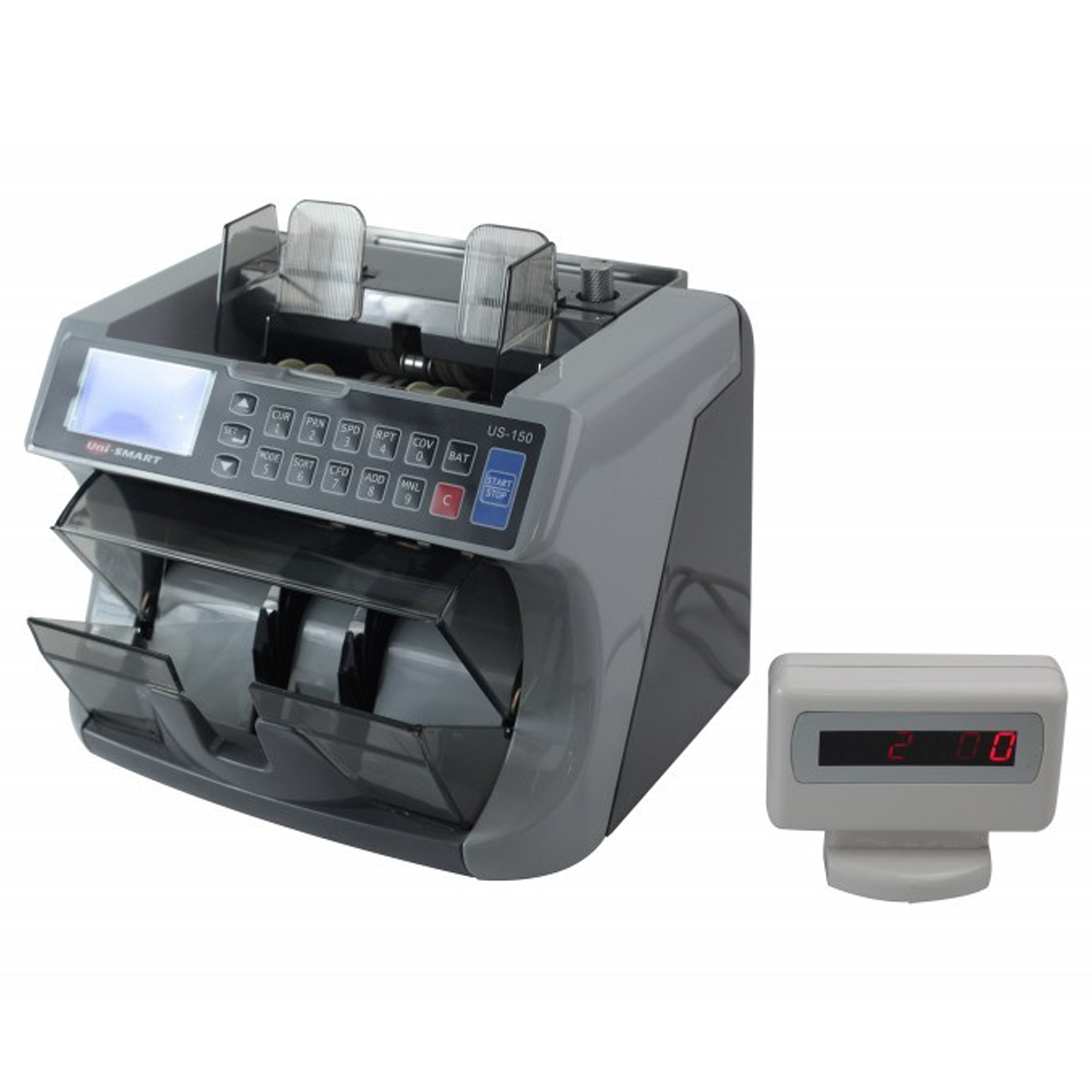 Uni-SMART เครื่องนับธนบัตร เครื่องนับเงิน เครื่องนับแบงค์ ตรวจธนบัตรปลอม US-150D