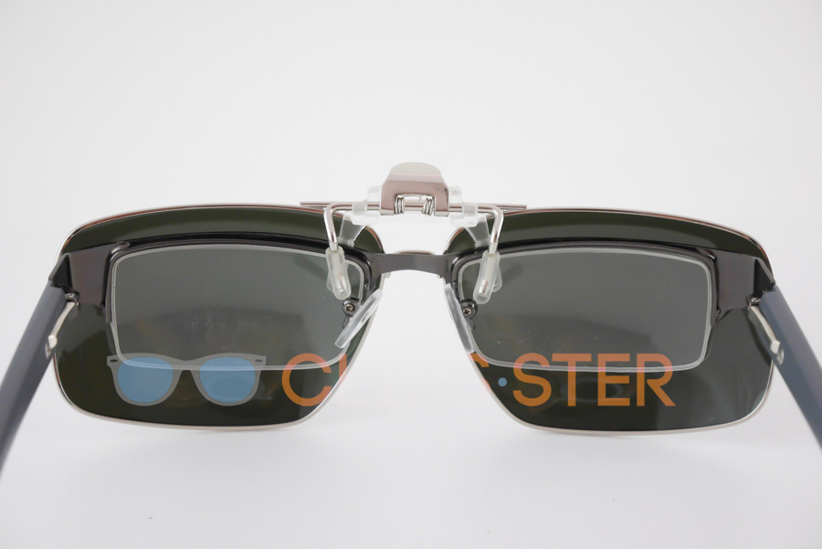 คลิปออนกันแดด Clipsster รุ่น Trapster เลนส์เงินปรอท