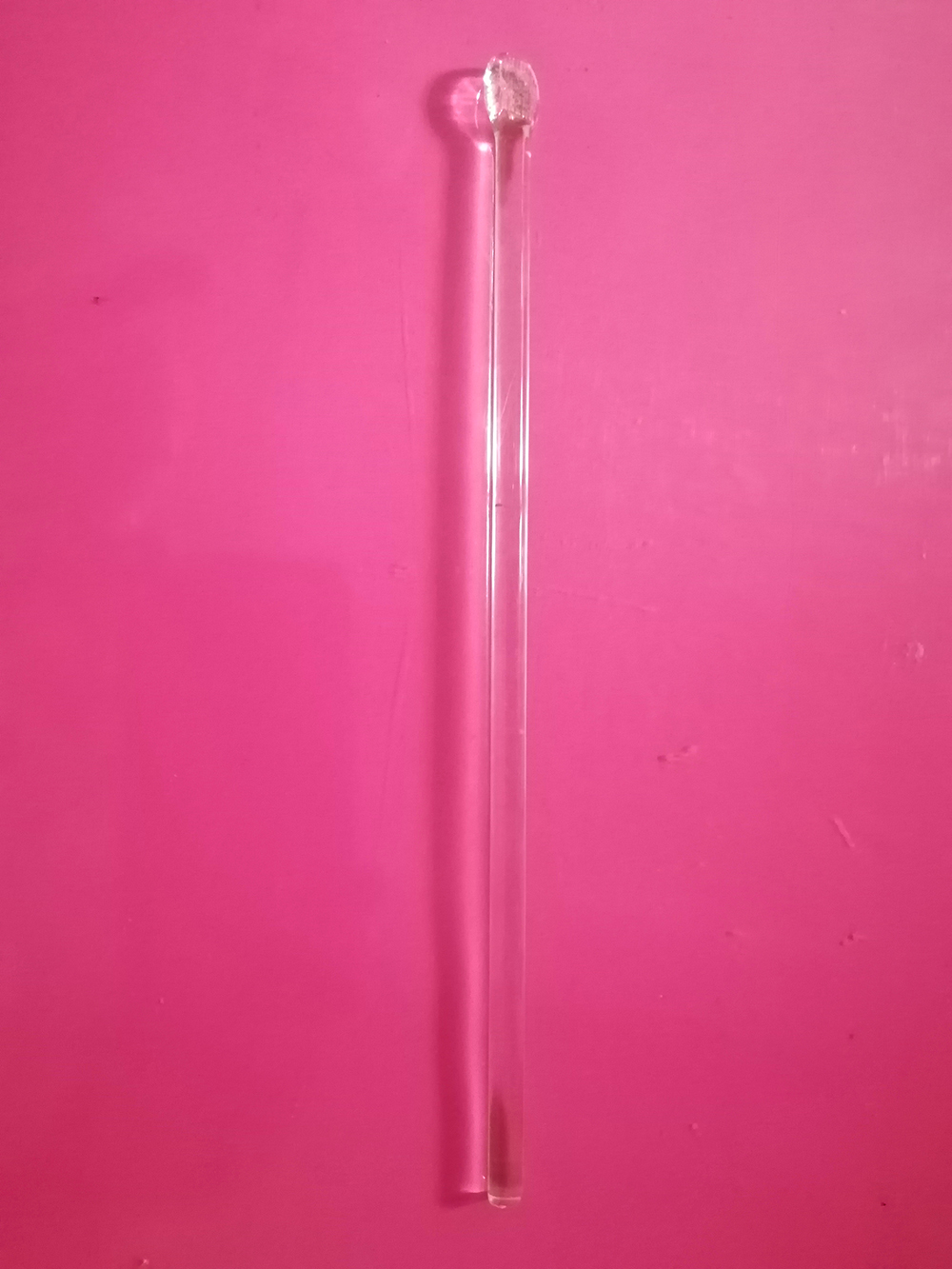 แท่งแก้วคนสาร ยาว 20 ซม. ปลายแบน