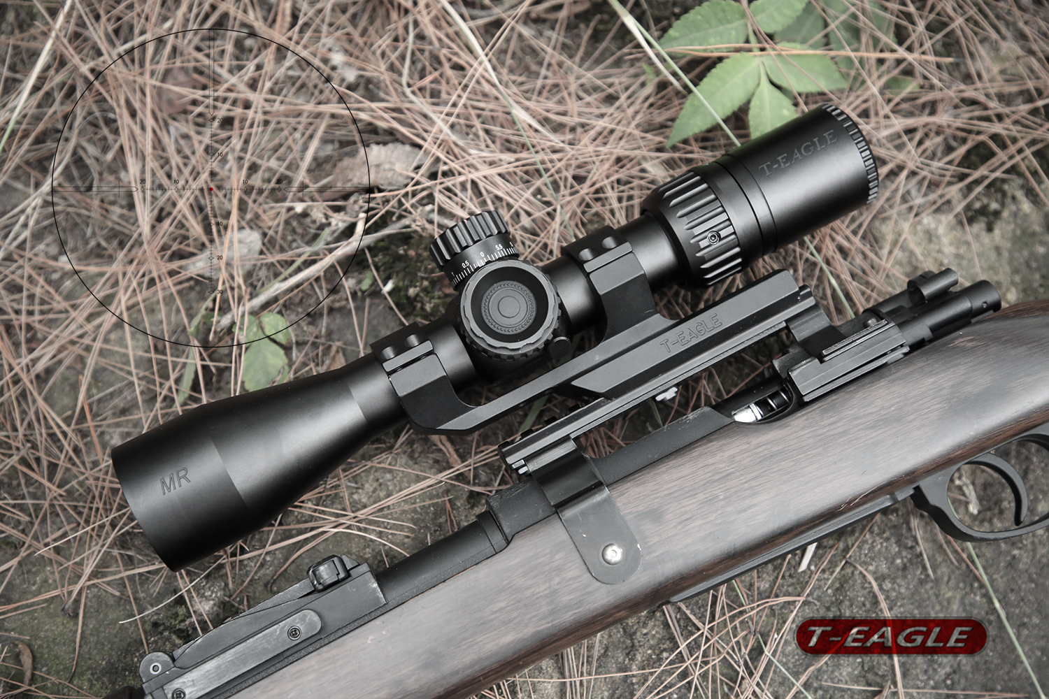 กล้องติดปืน กันน้ำ กันกระแทก T-EAGLE MR PRO 4-16X44 SF FFP SCOPE เส้นเล็งขยายตามซูม