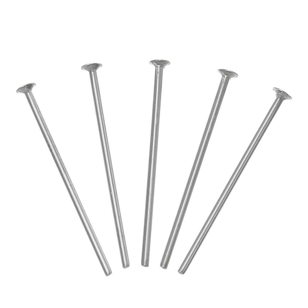 อายพิน สแตนเลส 304 สีสแตนเลส ขนาด 25x3x0.6mm, รู 2mm แพ็ค 100 ชิ้น