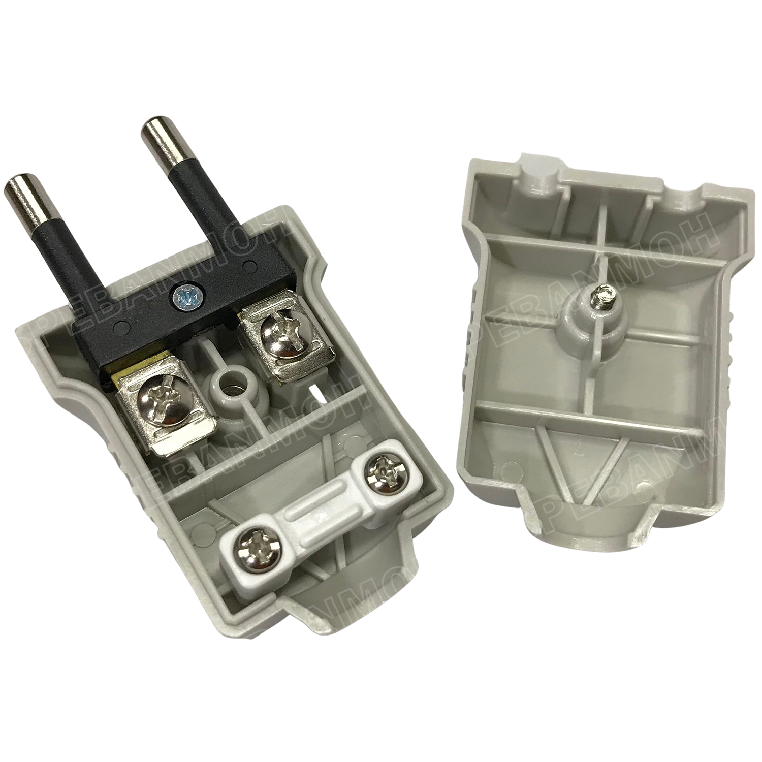 [ 1 ชิ้น ] PP1623 ปลั๊ก Vena ผู้ Male 2 ขากลม สีเทา Grey 16A 250V AC Power Plug ปลั๊กตัวผู้ 2ขากลม มอก.166-2549 ปลั๊กวีน่า ตัวผู้ต่อสาย ปลั๊กไฟมาตรฐาน มอก. ขากลม 16A 250VAC หัวปลั๊กไฟ AC Plug ปลั๊กเสียบ วีนา ปลั๊กเสียบขากลม P-Series TIS 166-2549