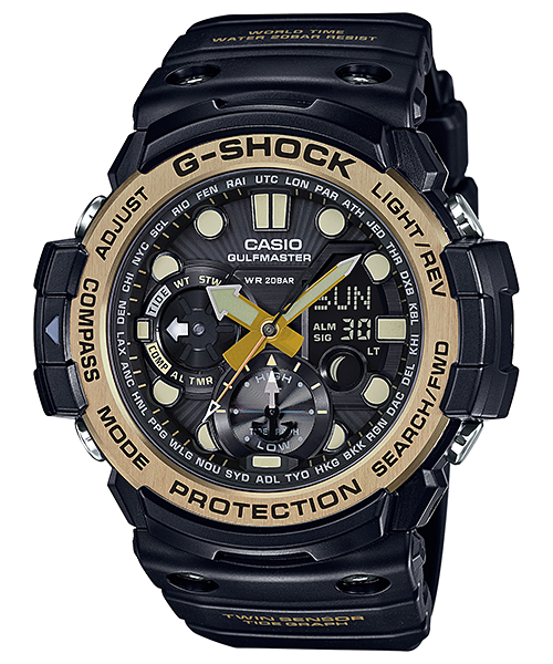 CASIO G-SHOCK รุ่น GN-1000GB-1ADR สีดำ ทอง สินค้าของเเท้ รับประกันศูนย์ CMG
