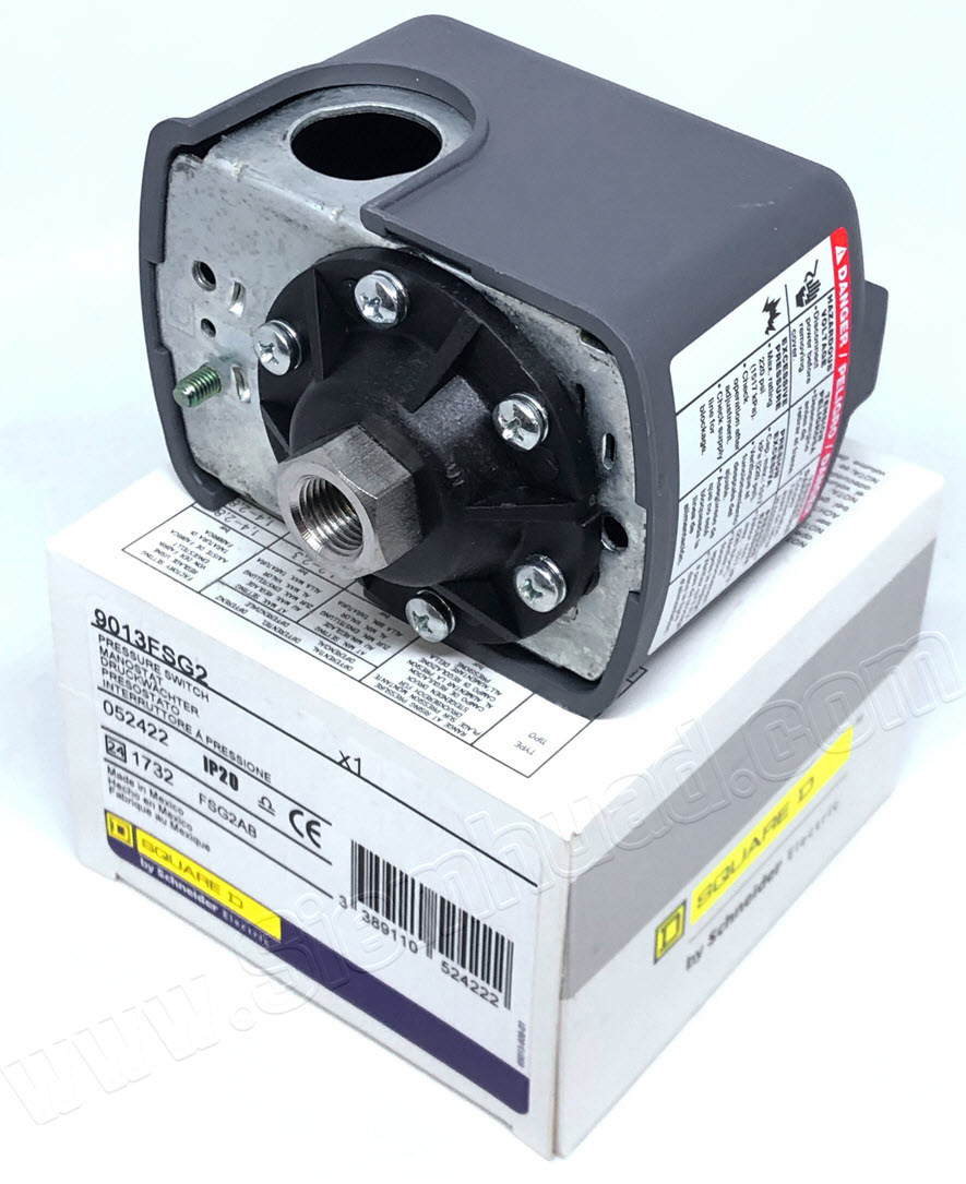 เพรชเช่อสวิทช์ (สวิทช์ควบคุมแรงดันน้ำ) Pressure Switch ของยี่ห่อ (SQUARE D) รุ่น FSG-2 Class: 9013
