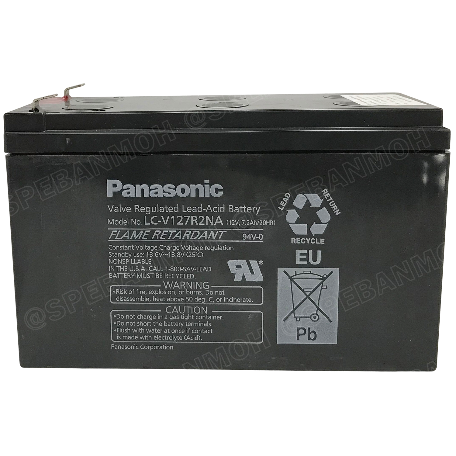 LC-V127R2NA Panasonic Battery 12V 7.2A แบตเตอรี่แห้ง สำรองไฟ 12V 7.2Ah Panasonic แบตเตอรี่พานาโซนิค แบตเตอรี่ Panasonic แบตแห้ง Panasonic แบต UPS ไฟฉุกเฉิน ระบบเตือนภัย แบตเครื่องสำรองไฟ แบตไฟฉุกเฉิน แบตUPS แบตเตอรี่แห้ง Panasonic Vaive Regulated Lead Aci