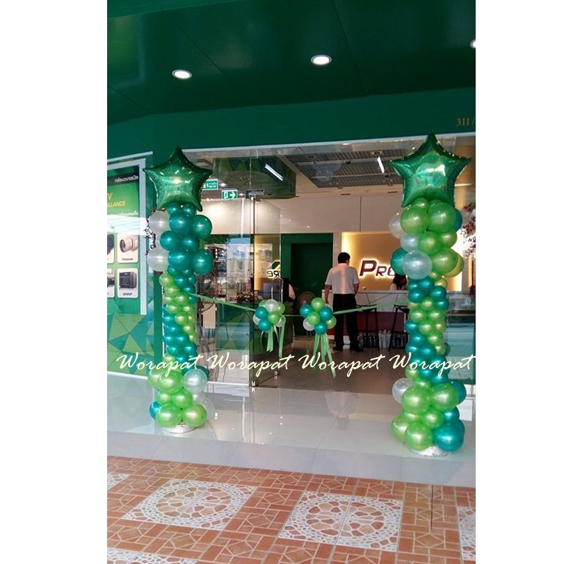 เสาลูกโป่ง+ริบบิ้นตัด เปิดร้าน Pro Secure