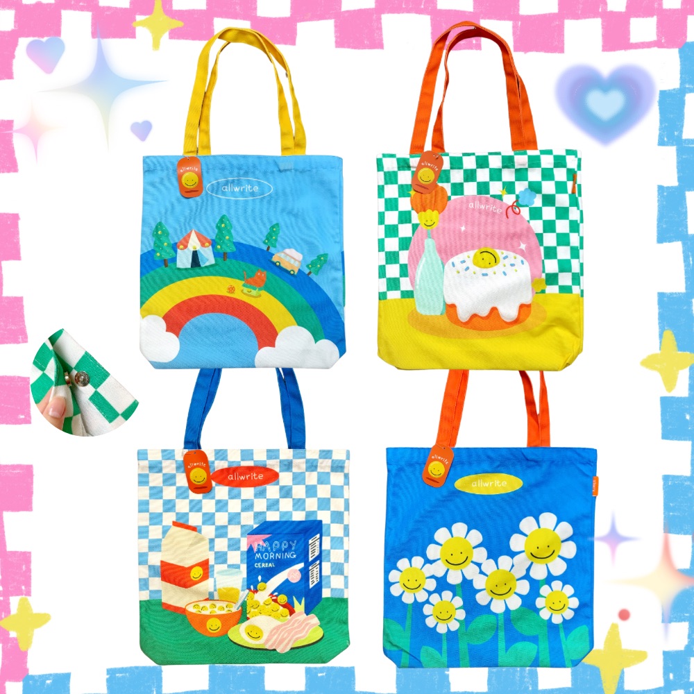 กระเป๋า ถุงผ้า กระเป๋าผ้าแคนวาส allwrite รุ่น SL-AW251 ขนาด 16 x 17 นิ้ว