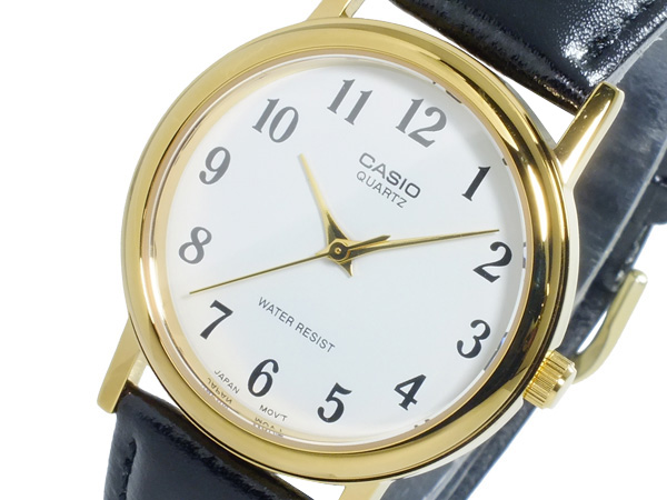 CASIO Standard รุ่น MTP-1095Q-7BDF สีดำ ขอบทอง สินค้าของเเท้