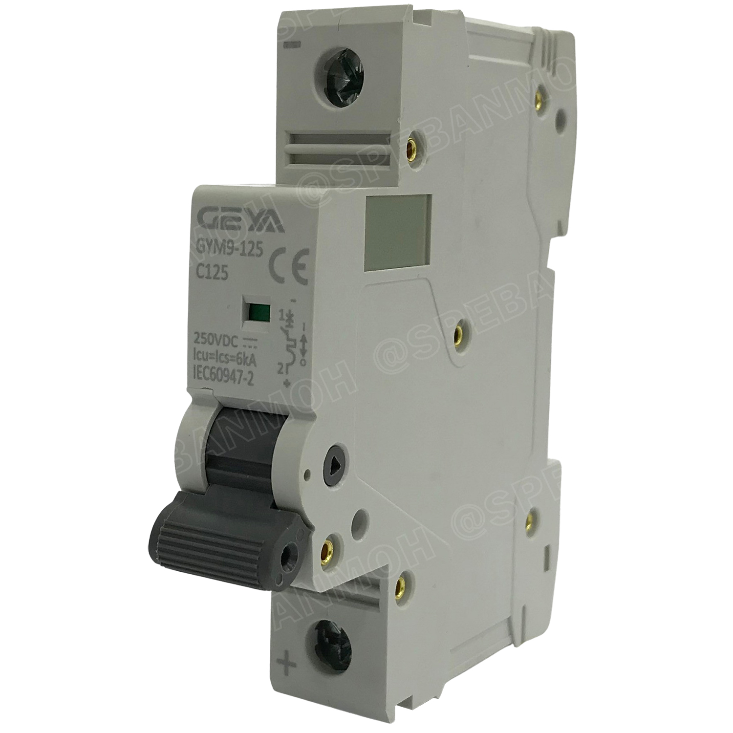 [ 1ชิ้น ] GYM9-125DC-1P 125A เบรกเกอร์ ดีซี 1 โพล 1 Pole DC Breaker 250 VDC DC Circuit Breaker 1P สำหรับงาน solar cell เบรกเกอร์ไฟฟ้าโซลาร์เซลล์ DC ป้องกันกระแสเกิน ใช้ได้กับไฟฟ้ากระแสตรง DC เบรกเกอร์ DC 1P DC Solar Breaker เซอร์กิตเบรกเกอร์ MCB Breaker