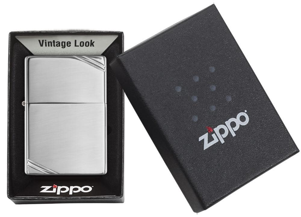 Zippo 260 High Polish Chrome Vintage with Slashes