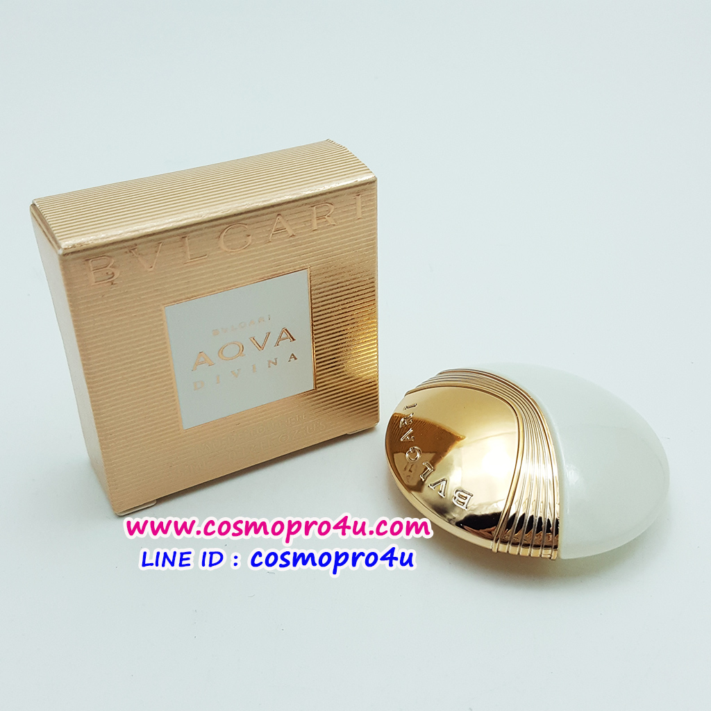 น้ำหอมผู้หญิง BVLGARI AQVA DIVINA EDT 5ml กล่องสีทอง บูลการี (บูลแกรี่)อควา ดิวิน่า กลิ่นหอมแนว floral-aquatic หอมหวาน สดชื่น ริมทะเลเมดิเตอร์เรเนียน