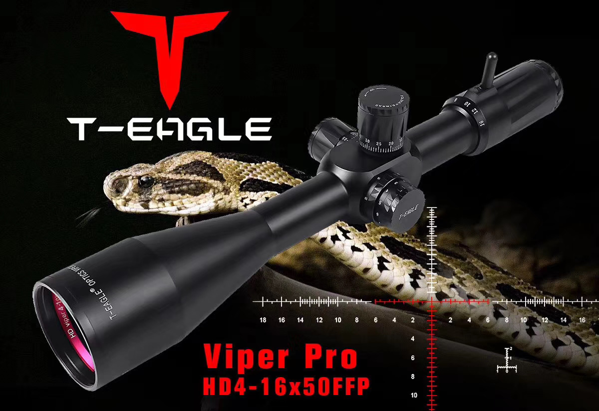 กล้องติดปืน กันน้ำ กันกระแทก T-EAGLE VIPER PRO 4-16X50FFP SCOPE เส้นเล็งขยายตามซูม