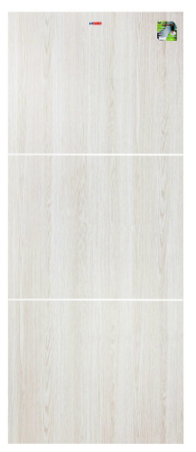 MP14 ประตู UPVC เซาะร่อง สีไวท์โอ๊ค