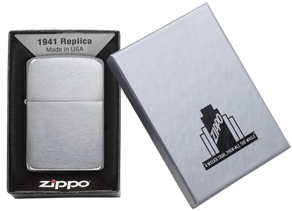 Zippo 1941 Brushed Chrome 1941 Replica