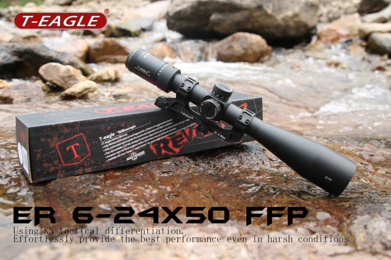 กล้อง กันน้ำ กันกระแทก T-EAGLE ER 6-24X50 FFP เส้นเล็งขยายตามซูม