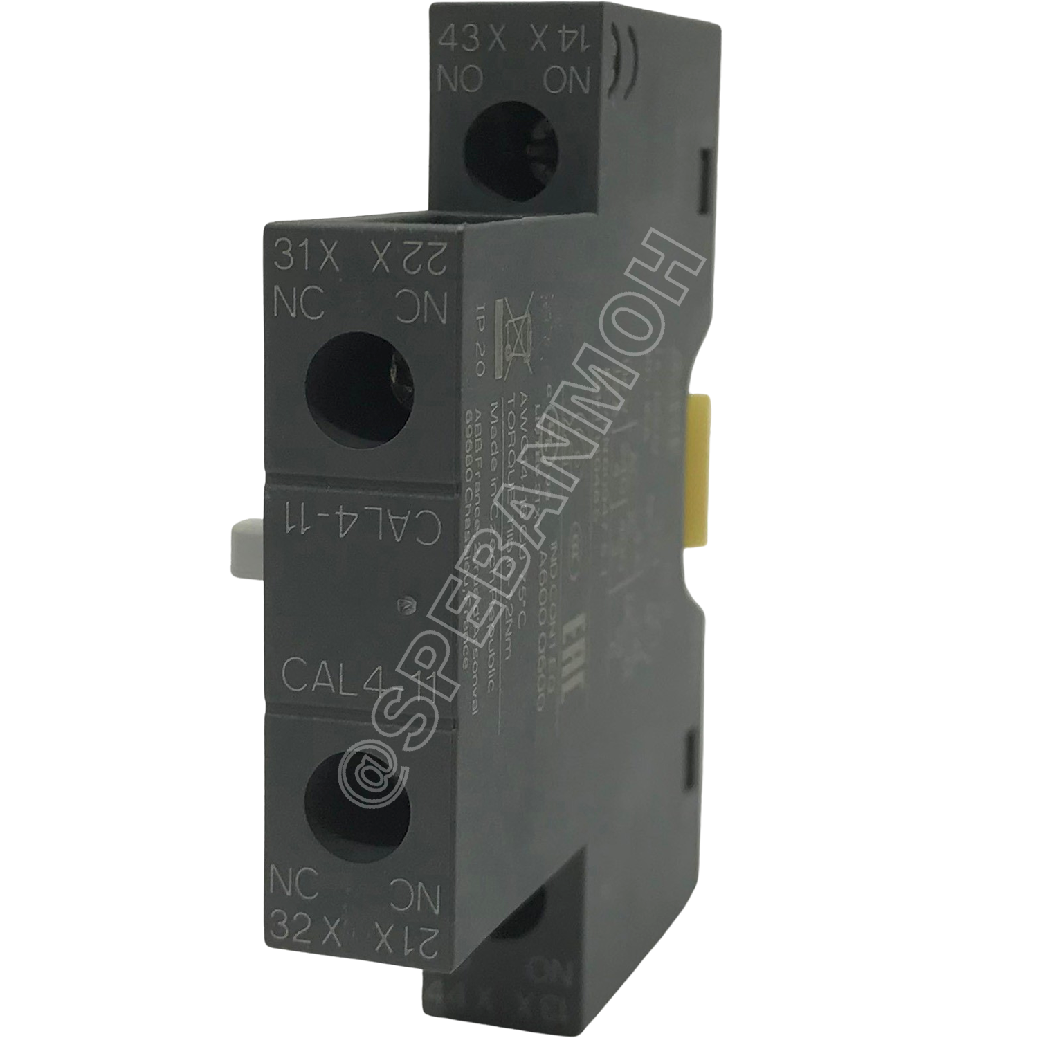 [ 1 ชิ้น ] CAL4-11 ABB Auxiliary contacts CAL4 1NO 1NC ติดตั้งด้านข้าง คอนแทคช่วย Auxiliary ABB Auxiliary contacts CA คอนแทคช่วย 1NO+1NC ติดด้านข้าง AF09 - AF96 NF