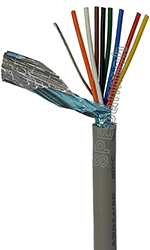 [ 2 เมตร ] JSL2464SS-08C สายคอมพิวเตอร์ ชีลเดี่ยว 8C x 24AWG UL2464 8คอร์ เบอร์ 24 awg สายคอมพิวเตอร์ 8 แกน 2464 Single Shield 24AWG (Single + Mylar Foil) สายมัลติคอร์