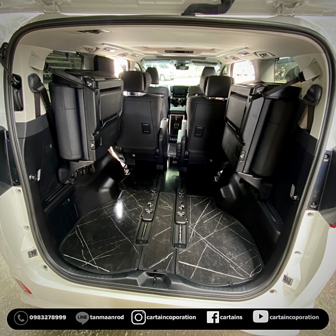 ปูพื้นลามิเนตลายหินอ่อน alphard 30