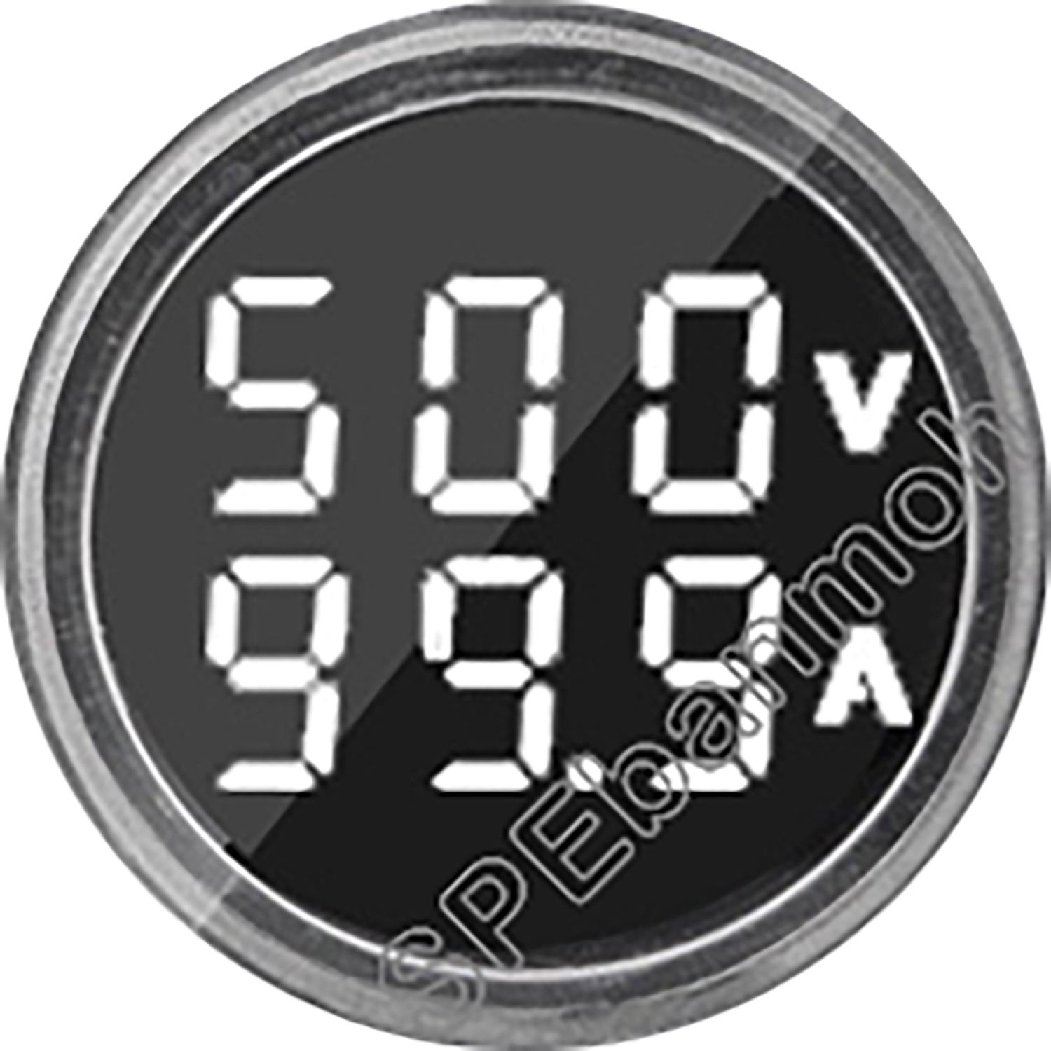 [ 1ชิ้น ] AD16-22DVA ไฟล็อตแลมป์ วีดแรงดัน กระแส AC หลอดวัด V A 22mm หน้ากลม 0-100A 50-500VAC หลอดหน้าตู้คอนโทรล 22มิล พร้อม CT LED Indicator lamp หลอดไฟ Pilot Lamp แอมป์มิเตอร์ โวลต์มิเตอร์ มิเตอร์ดิจิตอล