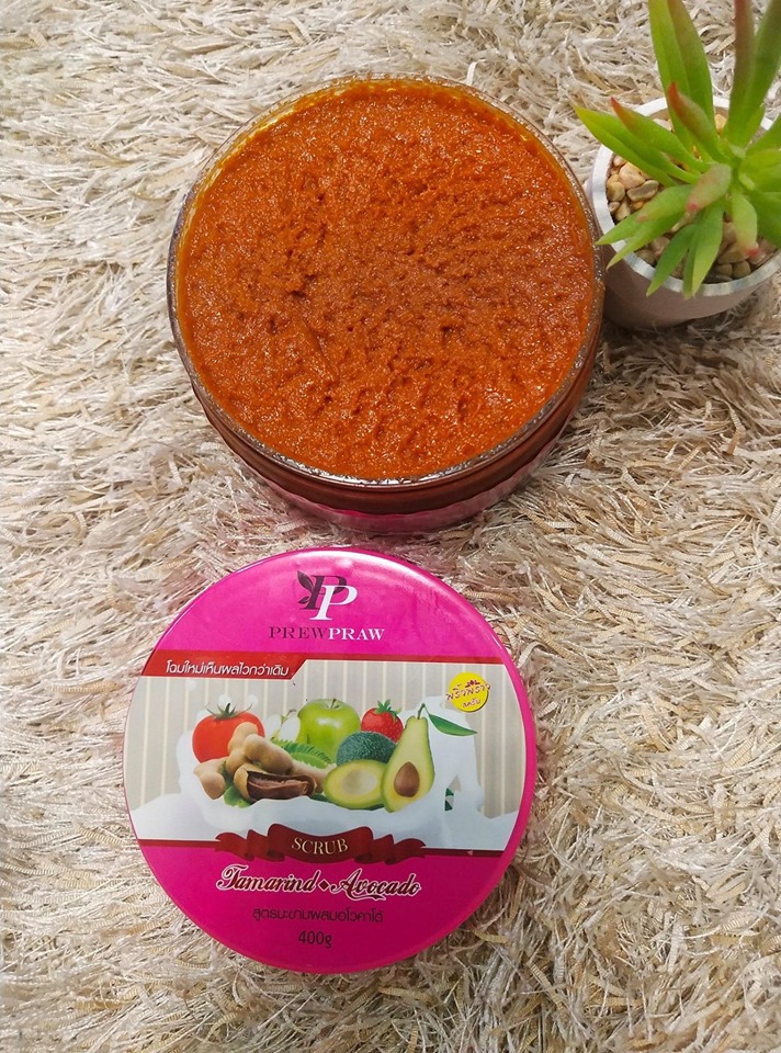 พริ้วพราวสครับไวท์ Tamarind Avocado Scrub 360g