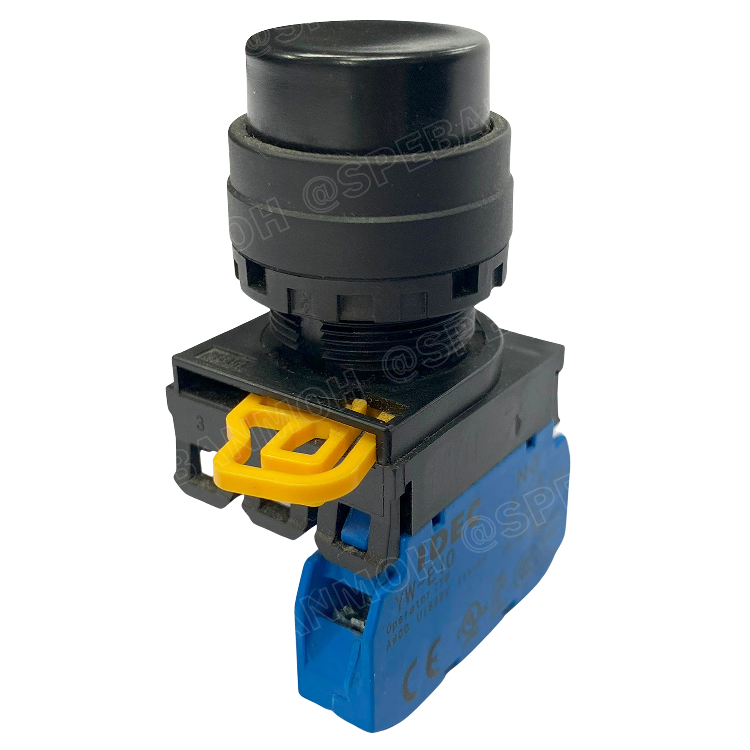 [ 1ชิ้น ] YW1B-A2E10 สวิทช์ กดติดกดดับ สีดำ Black 1NO IDEC ไอเดค สวิทช์คอนโทรล 22mm Push Button Switch สวิทช์ไฟ กดค้าง Maintained สวิทช์กด คอนแท็คเสริม NO สวิทช์ไฟฟ้า 22 มิล Control Switches สวิทช์หน้าตู้ 22มิล สวิทช์กดติด-กดดับ