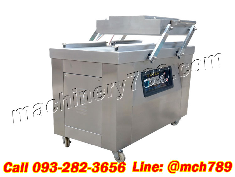 เครื่องซีลสูญญากาศ2หลุม รุ่น500/1550W เครื่องดูดสูญญากาศ เครื่องซีลพลาสติก เครื่องซีลสูญญากาศ เครื่องแพ็คสูญญากาศ เครื่องแพ็คถุง เครื่องแพ็คถุงสูญญากาศ 2-Hole Vacuum Sealer Manual Control Packing Machine