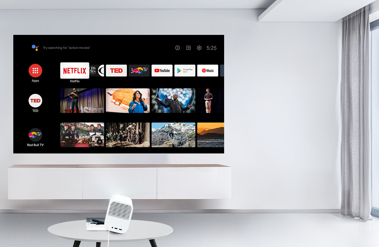 Mi Smart Projector 2 เครื่องฉายภาพคุณภาพสูง ฉายภาพกว้างสูงสุด 120 นิ้ว ประกันศูนย์ไทย 1 ปี | Global Version